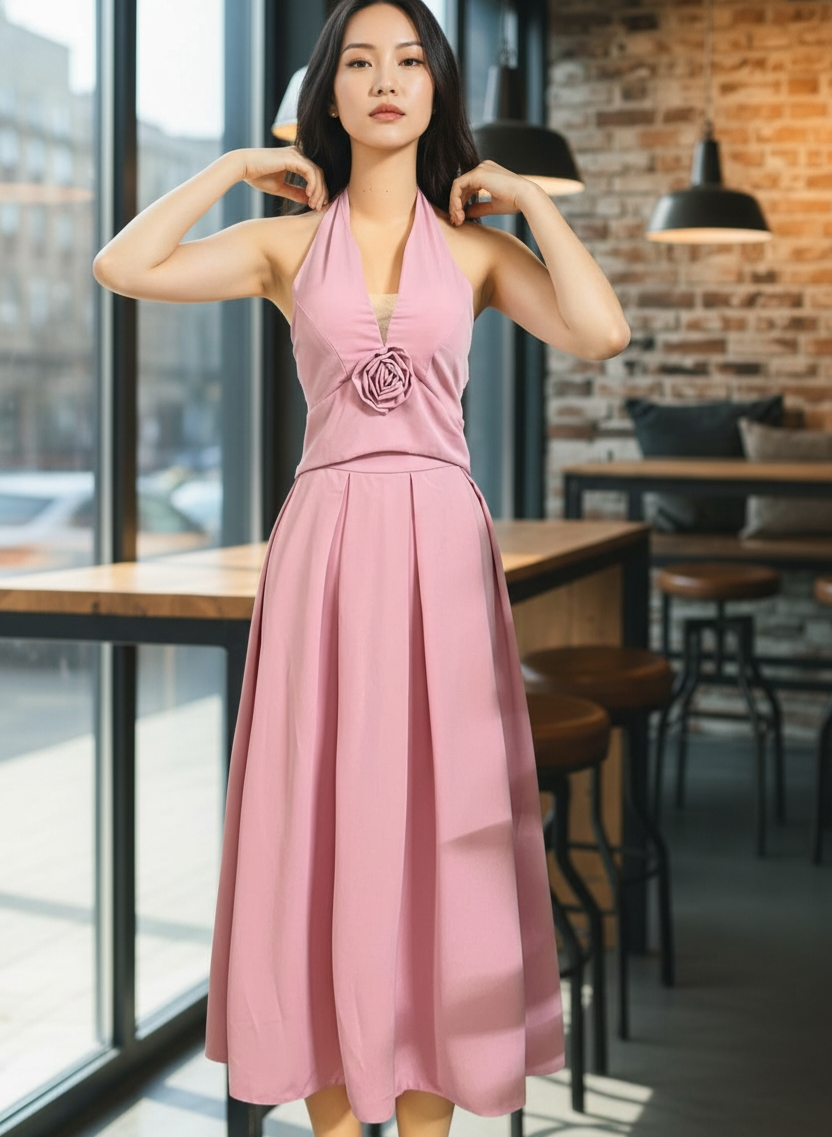 AGL S00027 Set 2 Piece Blouse and Long Skirt