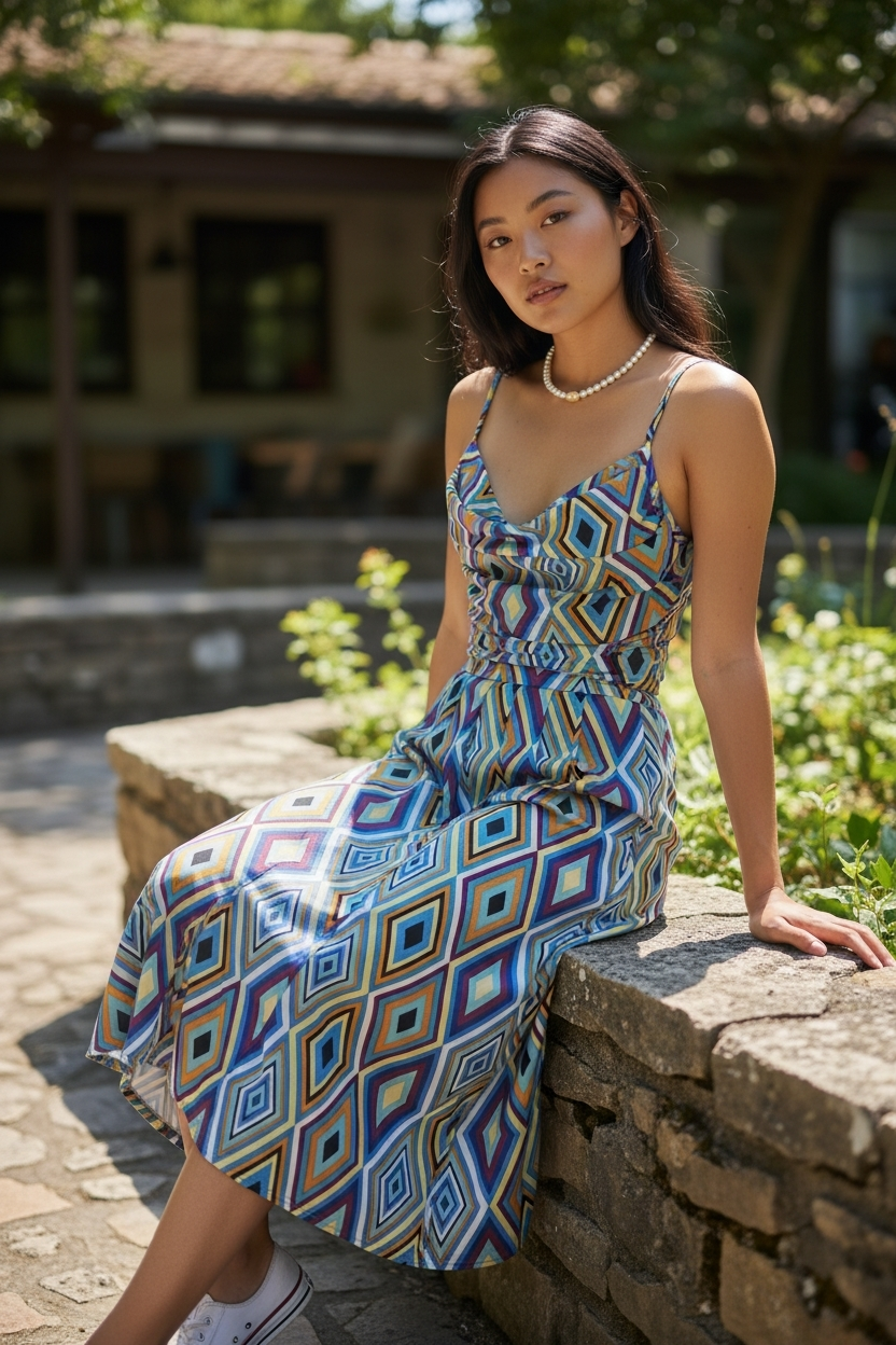 AGL S00024 Set 2 Piece Blouse and Long Skirt