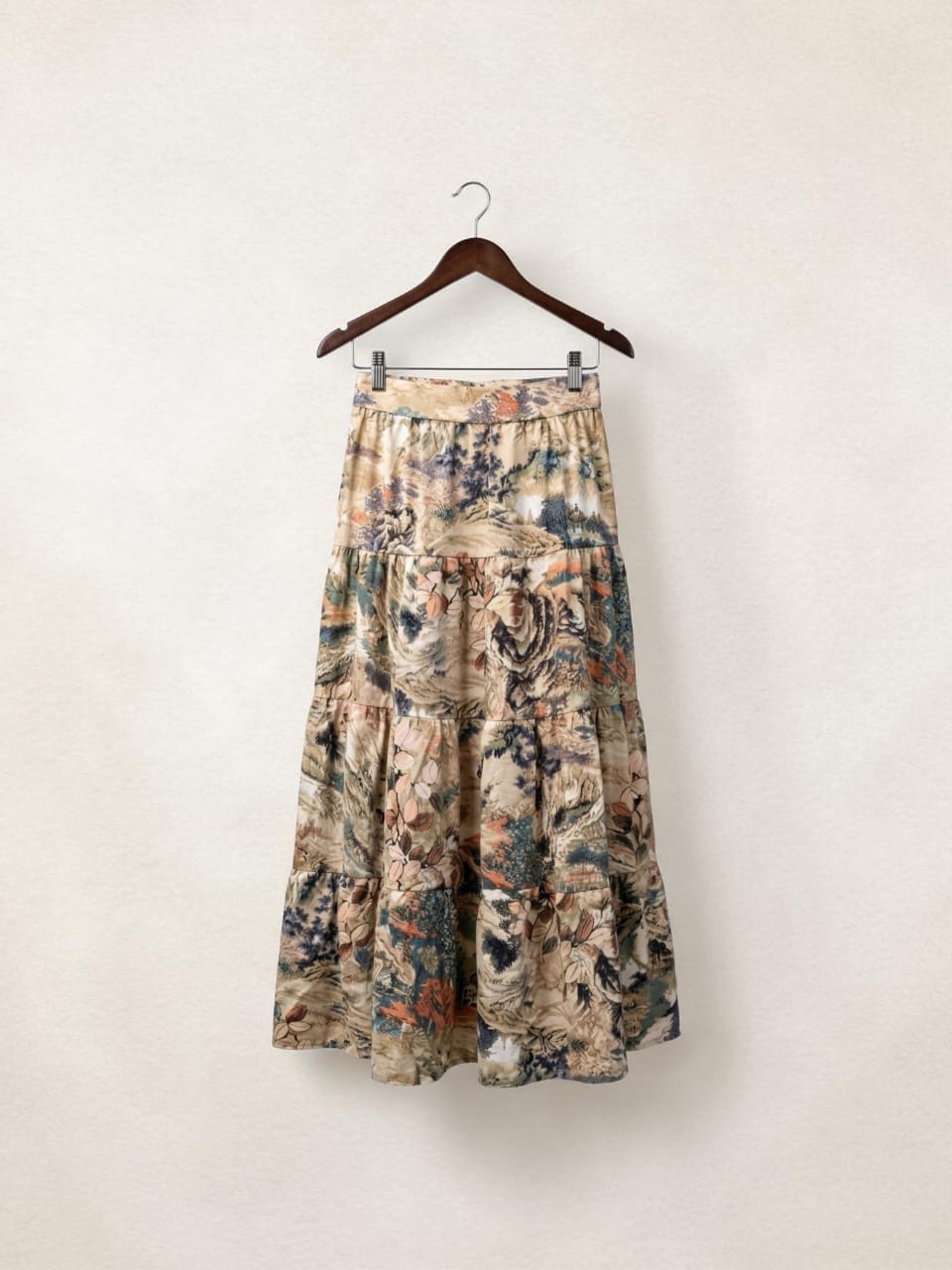 AGL B0001 Mango Silk Long Skirt