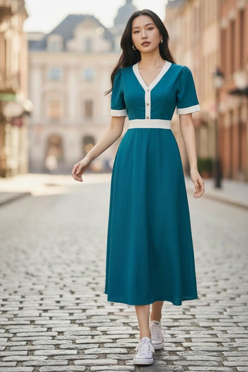 AGL D00014 Mango Silk Long Dress