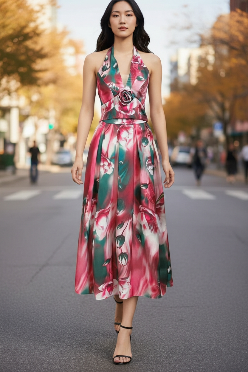 AGL S00028 Set 2 Piece Blouse and Long Skirt