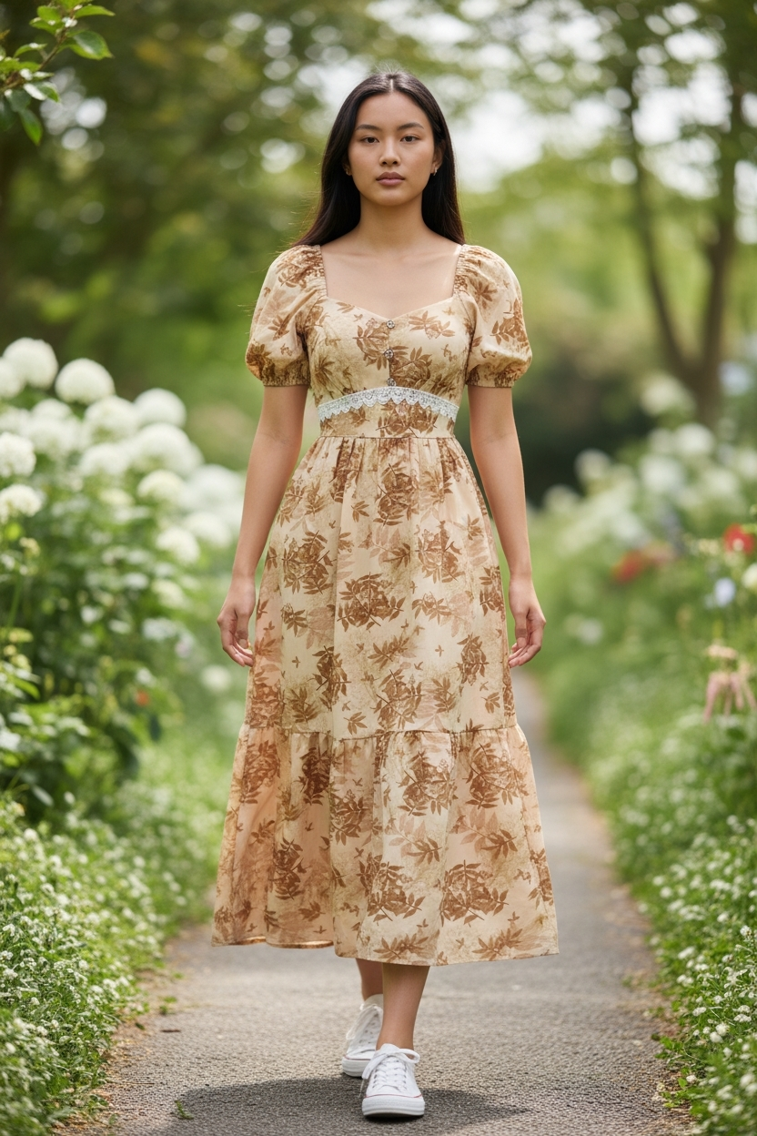 AGL D00012 Mango Silk Long Dress