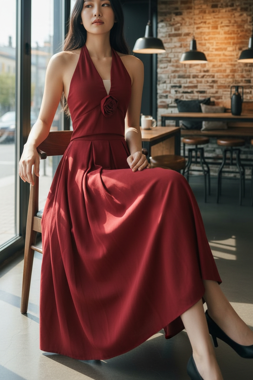 AGL S00027 Set 2 Piece Blouse and Long Skirt