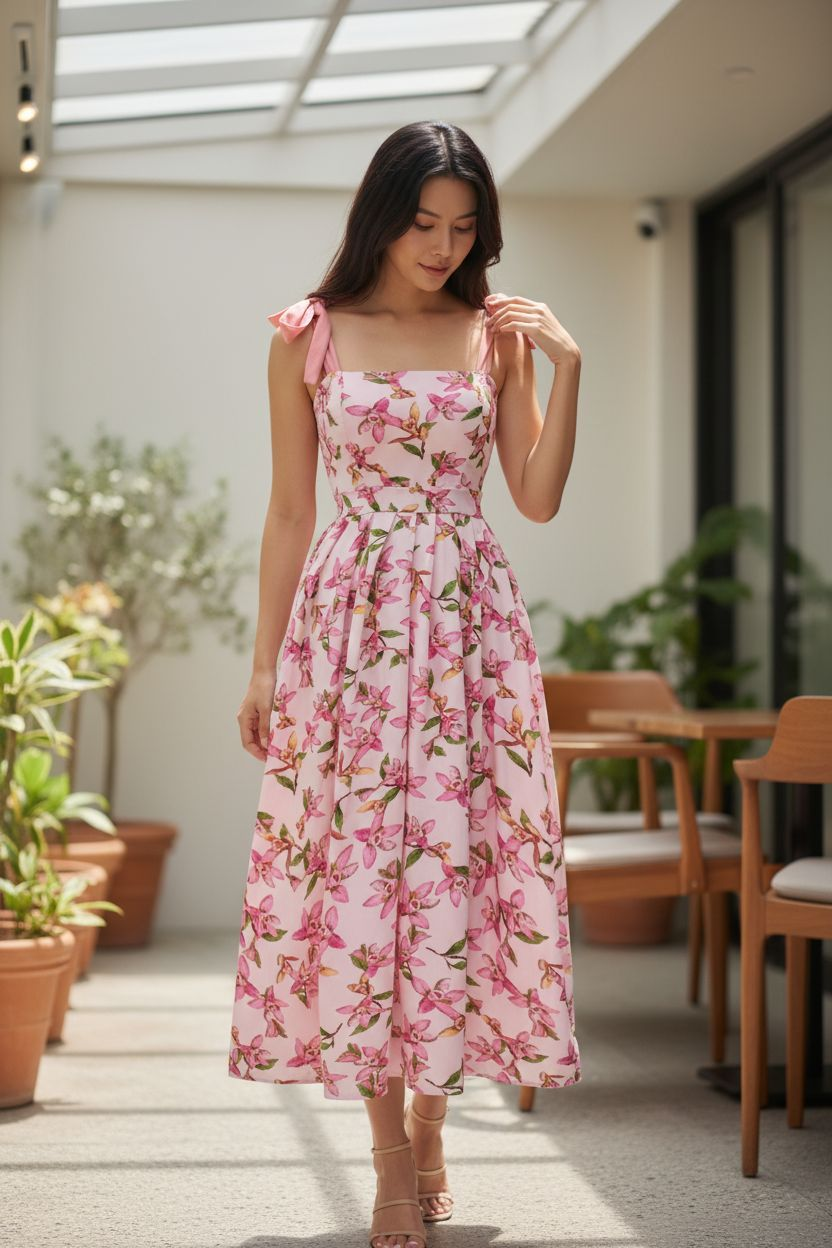 AGL D00018 Mango Silk Long Dress