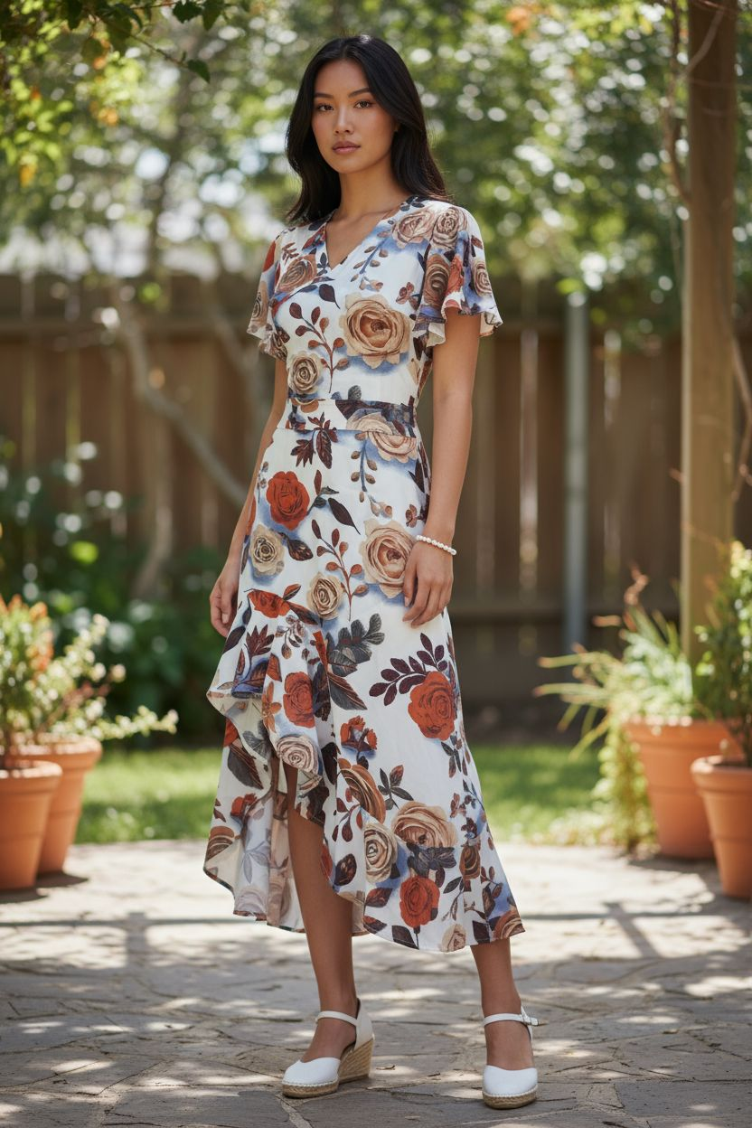 AGL D00008 Mango Silk Long Dress