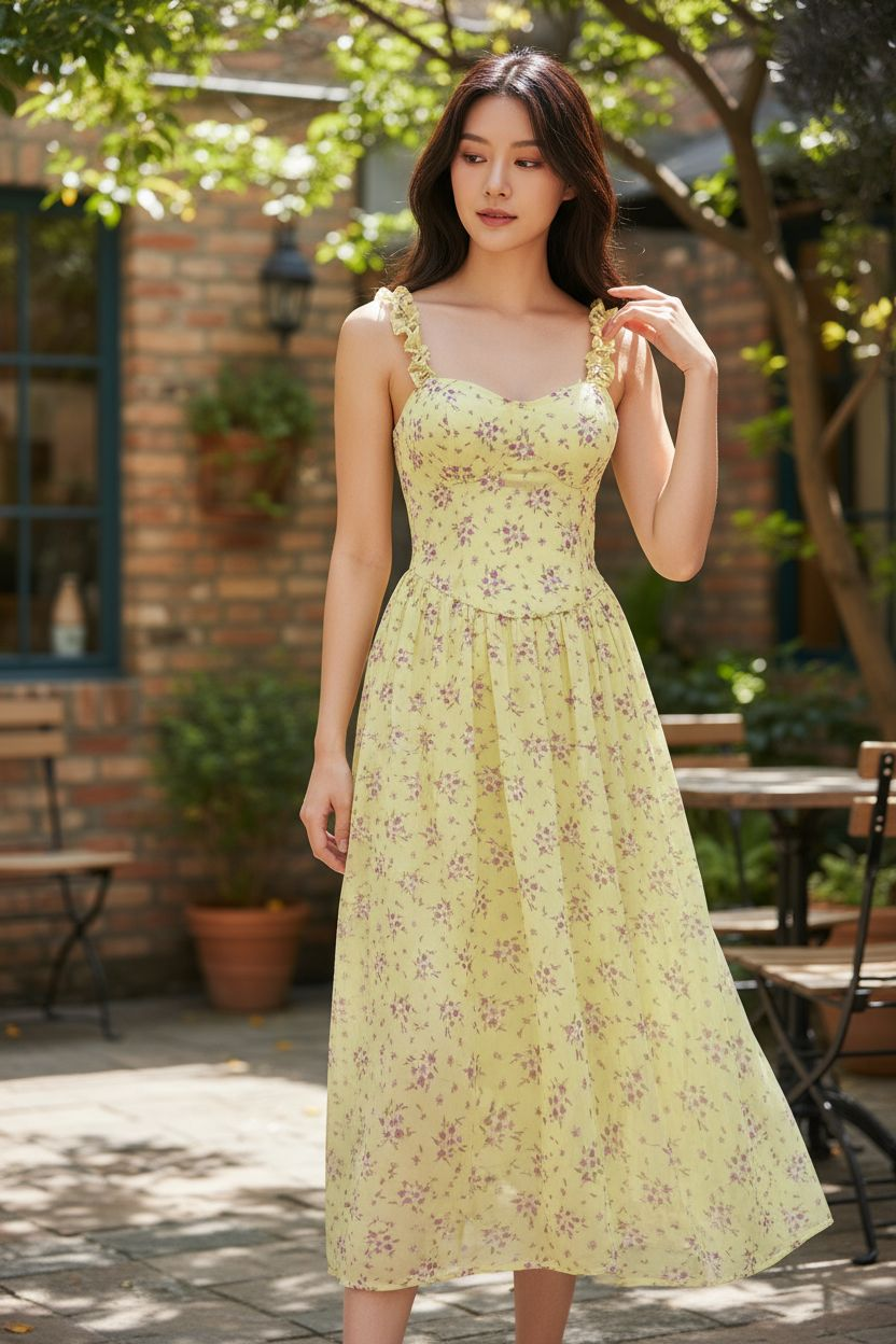 AGL D00019 Chiffon Long Dress