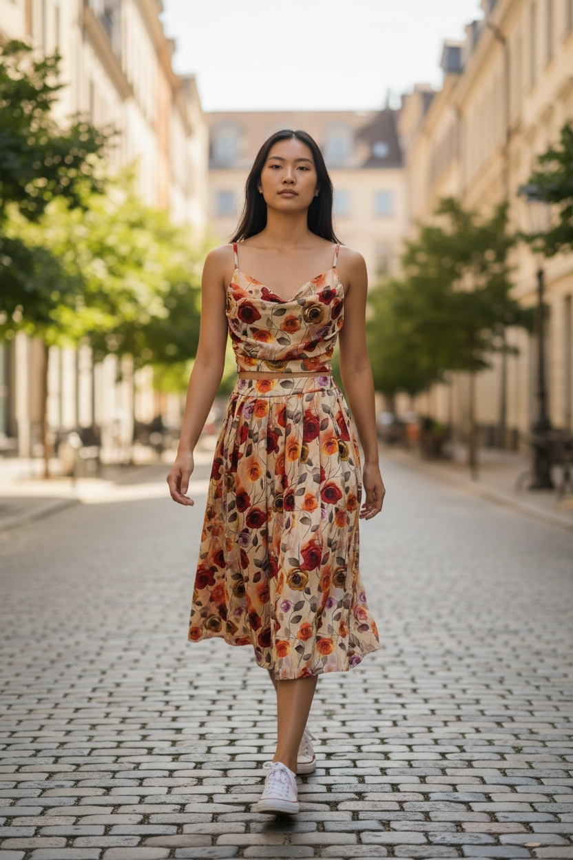 AGL S00023 Set 2 Piece Blouse and Long Skirt