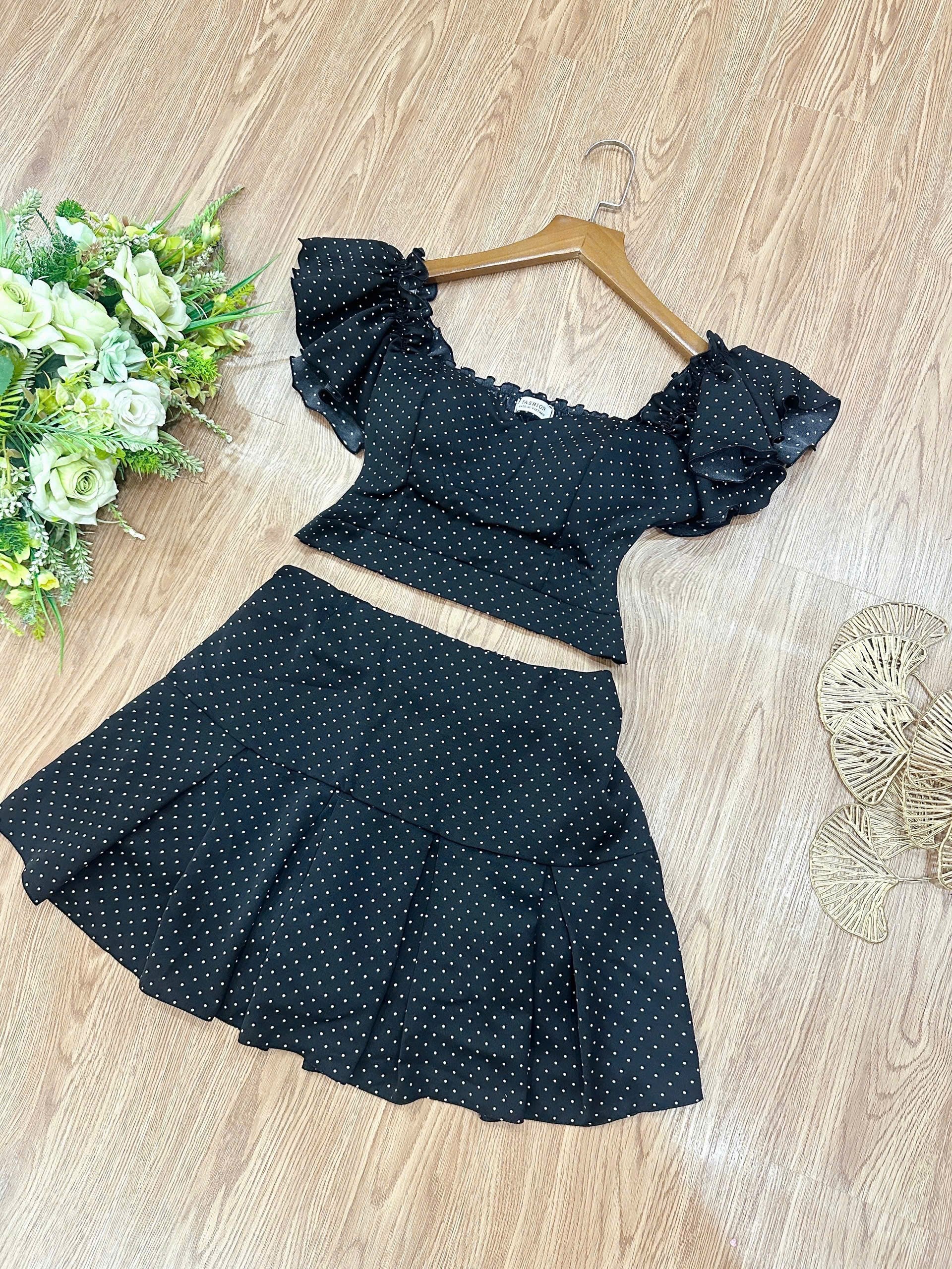 AGL AS0031 Set 2 Piece Blouse and Short Skirt