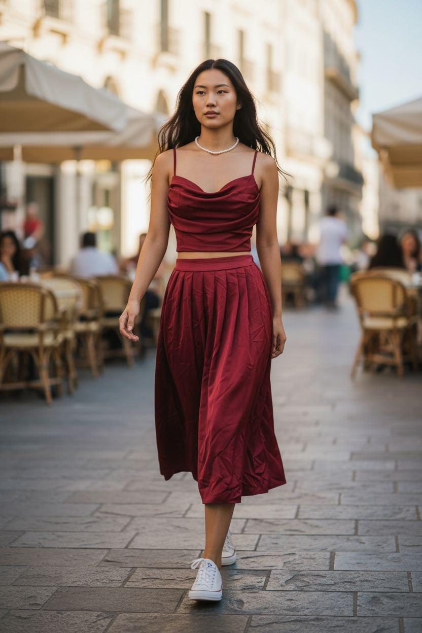 AGL S00023 Set 2 Piece Blouse and Long Skirt