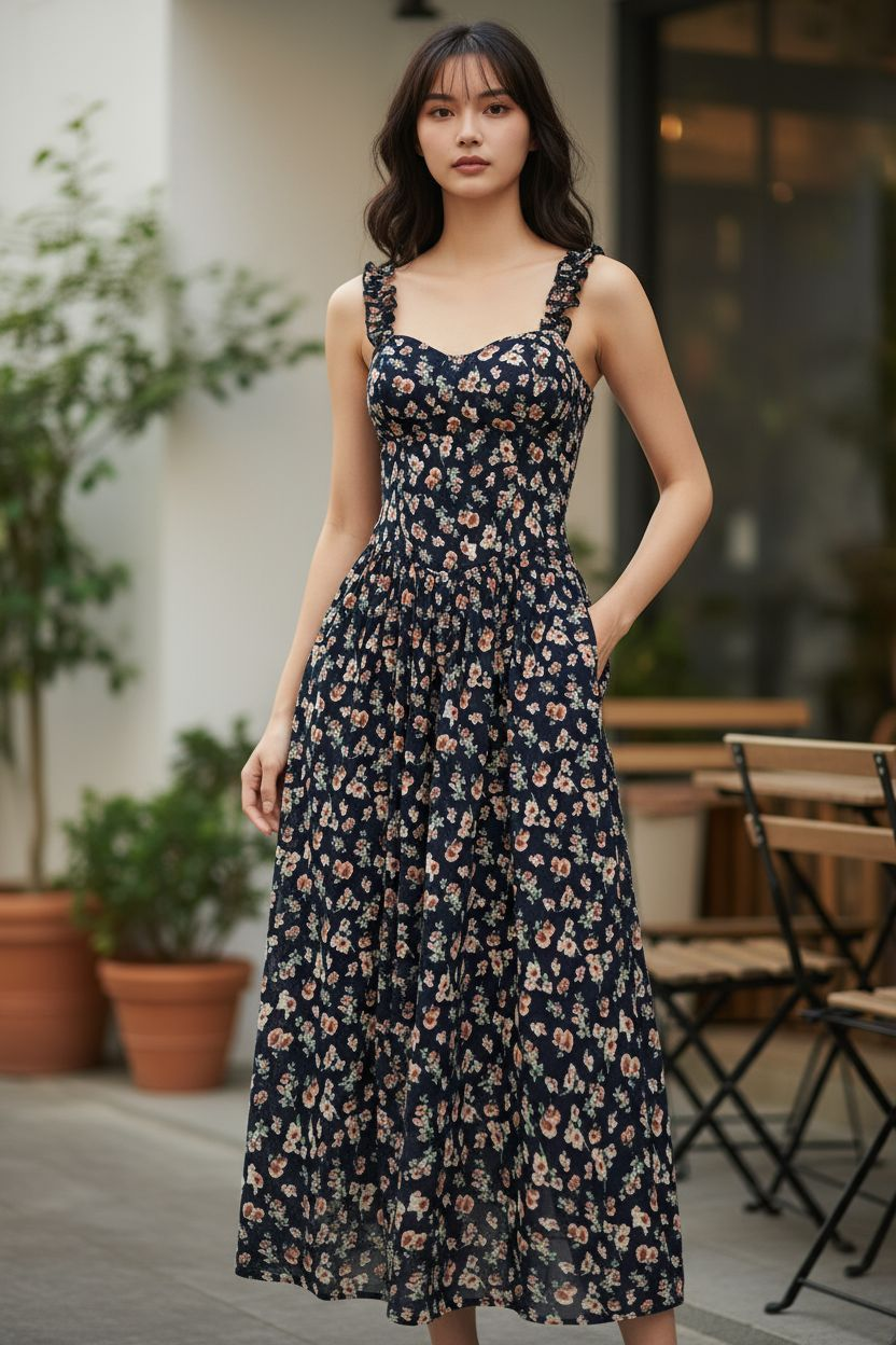 AGL D00019 Chiffon Long Dress