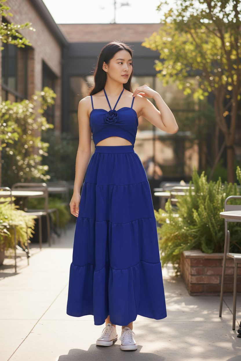 AGL S00006 Set 2 Piece Blouse and Long Skirt