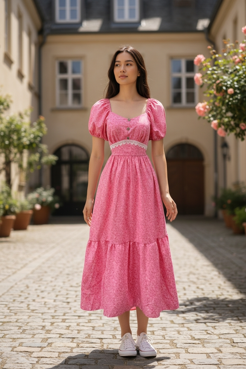 AGL D00012 Mango Silk Long Dress